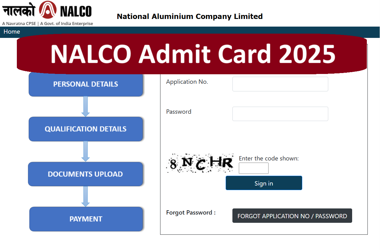 NALCO Admit Card 2025 Download Here