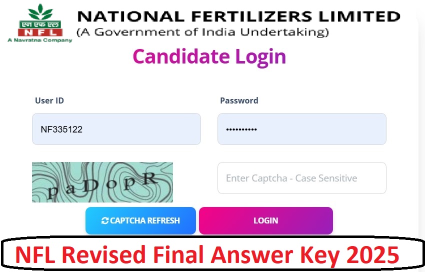 NFL Non Executive Revised Final Answer Key 2025